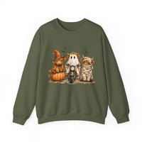 Highland Cows Halloween Costumes– Gildan Heavy Blend | Trendy Women’s Soft Sweatshirt. Direct to Garment. Printed & Shipped in the USA. Unisex Sizes.