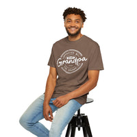 Best Grandpa, Approved by the Grandkids - Comfort Colors | Trendy Men's T-Shirt. Direct to Garment. Printed & Shipped in the USA. Unisex Sizes.