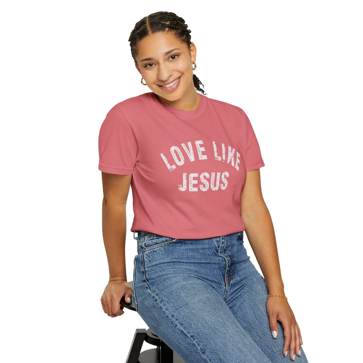 Love Like Jesus - Comfort Colors | Trendy Men's and Women's T-Shirt. Direct to Garment. Printed & Shipped in the USA. Unisex Sizes.