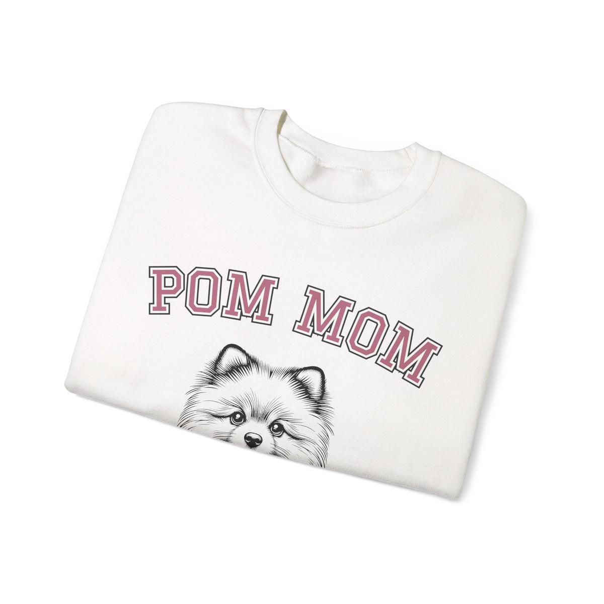 Pom Mom, Varsity – Gildan Heavy Blend | Trendy Women’s Soft Sweatshirt. Direct to Garment. Printed & Shipped in the USA. Unisex Sizes.
