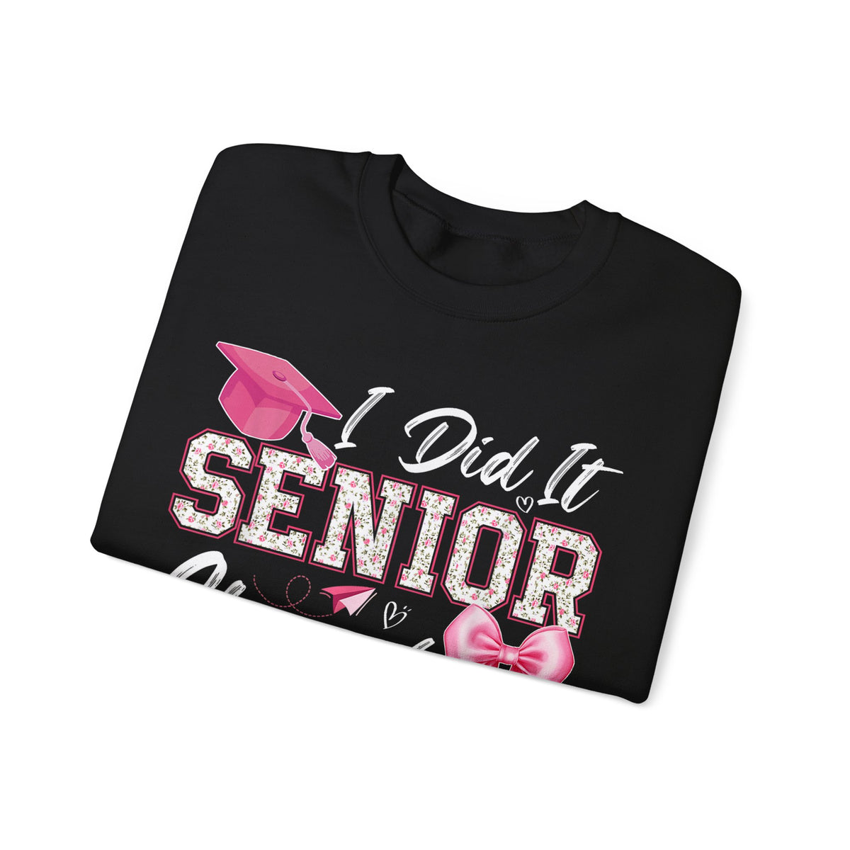 Class of 2026 I Did It Senior Coquette Bow Graduation – Gildan Heavy Blend | Trendy Women’s Soft Sweatshirt. Direct to Garment. Printed & Shipped in the USA. Unisex Sizes.