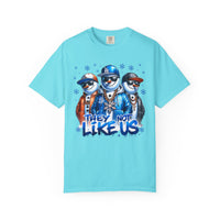 They Not Like Us Snowman - Comfort Colors | Trendy Men's and Women's T-Shirt. Direct to Garment. Printed & Shipped in the USA. Unisex Sizes.