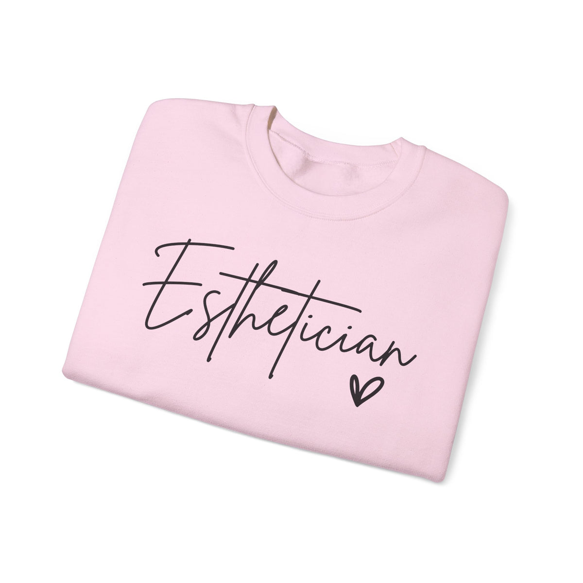 Esthetician Script, Perfect Gift for Your Botox Magician – Gildan Heavy Blend | Trendy Women’s Soft Sweatshirt. Direct to Garment. Printed & Shipped in the USA. Unisex Sizes.