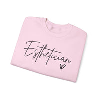 Esthetician Script, Perfect Gift for Your Botox Magician – Gildan Heavy Blend | Trendy Women’s Soft Sweatshirt. Direct to Garment. Printed & Shipped in the USA. Unisex Sizes.