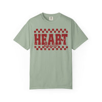 Heart Breaker, Red Checkered Distressed - Comfort Colors | Trendy Women's T-Shirt. Direct to Garment. Printed & Shipped in the USA. Unisex Sizes.