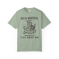 Kitty Biscuits Bakery - Comfort Colors | Trendy Women's and Men's T-Shirt. Direct to Garment. Printed & Shipped in the USA. Unisex Sizes.