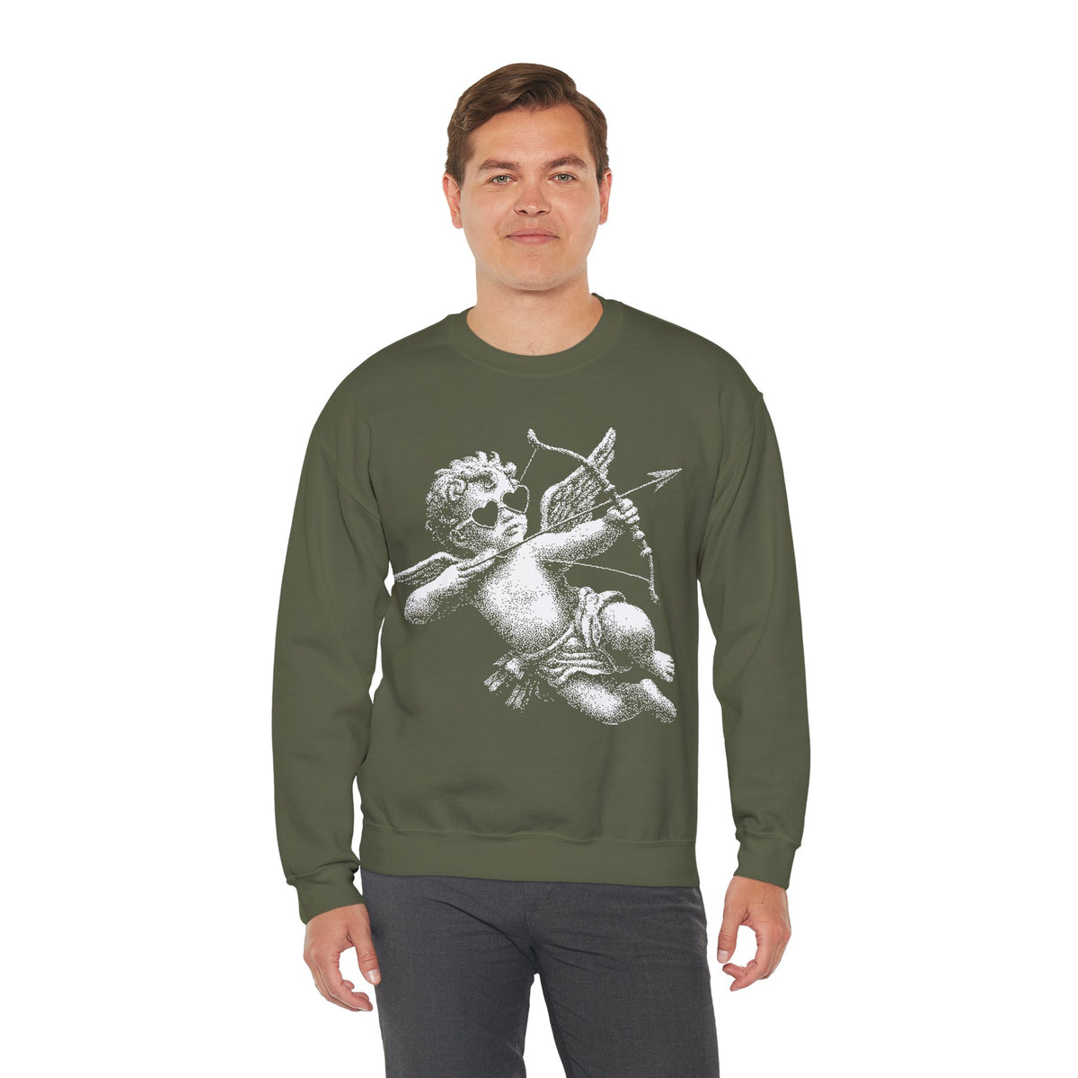 Cupid Baby, Vintage – Gildan Heavy Blend | Trendy Women’s and Men's Soft Sweatshirt. Direct to Garment. Printed & Shipped in the USA. Unisex Sizes.