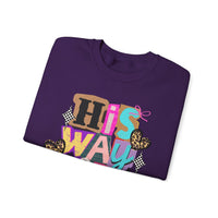 His Way Is Better, Patchwork – Gildan Heavy Blend | Trendy Women’s Soft Sweatshirt. Direct to Garment. Printed & Shipped in the USA. Unisex Sizes.