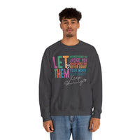 Let Them - Keep Shining – Gildan Heavy Blend | Trendy Women’s Soft Sweatshirt. Direct to Garment. Printed & Shipped in the USA. Unisex Sizes.