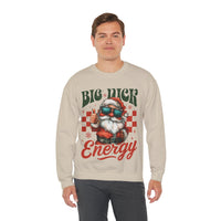 Big Nick Energy - Retro Santa Thumbs Up – Gildan Heavy Blend | Trendy Men's and Women’s Soft Sweatshirt. Direct to Garment. Printed & Shipped in the USA. Unisex Sizes.