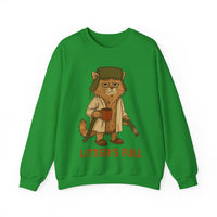 Litter's Full, Funny Cat – Gildan Heavy Blend | Trendy Men's and Women’s Soft Sweatshirt. Direct to Garment. Printed & Shipped in the USA. Unisex Sizes.