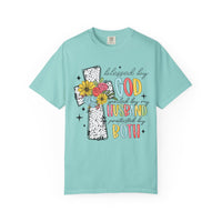Blessed by God, Spoiled by Husband, Protect by Both - Comfort Colors | Trendy Women's T-Shirt. Direct to Garment. Printed & Shipped in the USA. Unisex Sizes.