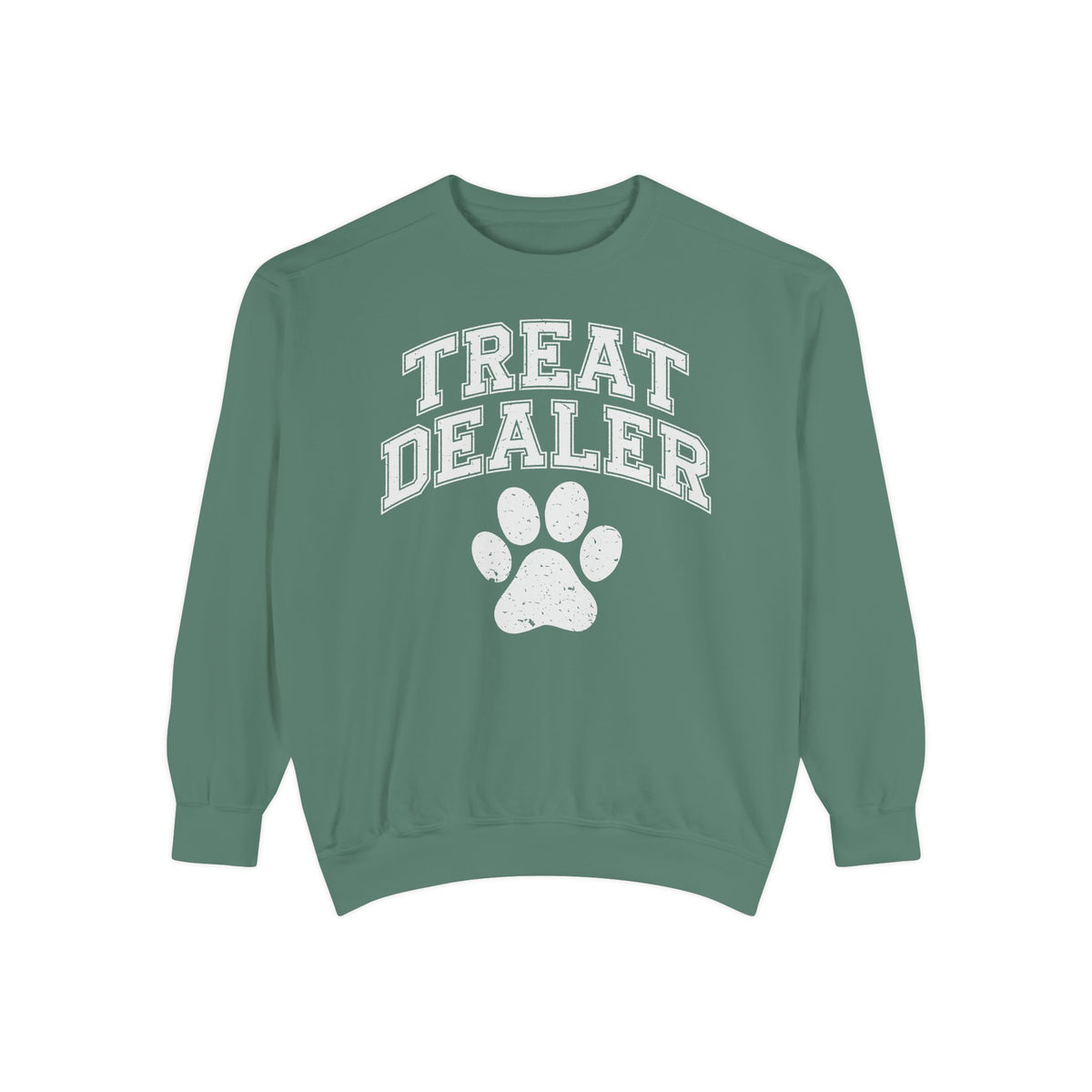 Treat Dealer, Dog Lover - Comfort Colors | Trendy Women's and Men's Sweatshirt. Direct to Garment. Printed & Shipped in the USA. Unisex Sizes.