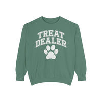 Treat Dealer, Dog Lover - Comfort Colors | Trendy Women's and Men's Sweatshirt. Direct to Garment. Printed & Shipped in the USA. Unisex Sizes.