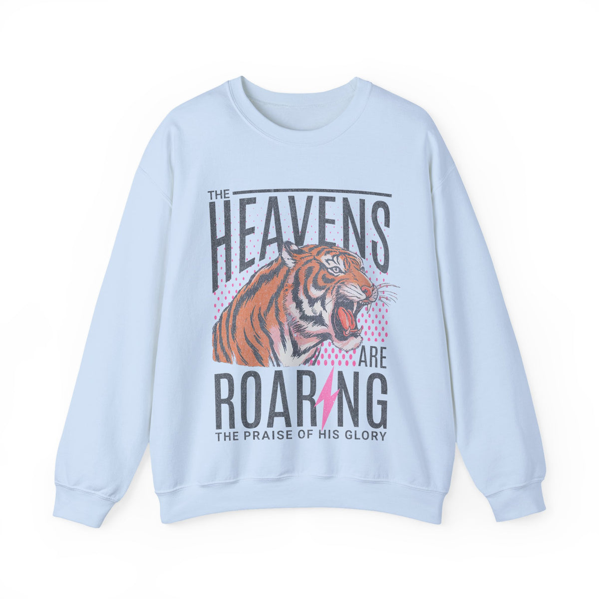 The Heavens Are Roaring, Vintage – Gildan Heavy Blend | Trendy Women’s Soft Sweatshirt. Direct to Garment. Printed & Shipped in the USA. Unisex Sizes.