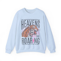 The Heavens Are Roaring, Vintage – Gildan Heavy Blend | Trendy Women’s Soft Sweatshirt. Direct to Garment. Printed & Shipped in the USA. Unisex Sizes.