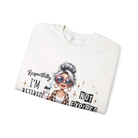 Retired Not Expired, Leopard Funny Grandma – Gildan Heavy Blend | Trendy Women’s Soft Sweatshirt. Direct to Garment. Printed & Shipped in the USA. Unisex Sizes.