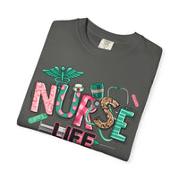 Nurse Life Cute Preppy Healthcare - Comfort Colors | Trendy Women's T-Shirt. Direct to Garment. Printed & Shipped in the USA. Unisex Sizes.