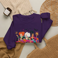 Witch Way to the Party? – Gildan Heavy Blend | Trendy Women’s Soft Sweatshirt. Direct to Garment. Printed & Shipped in the USA. Unisex Sizes.