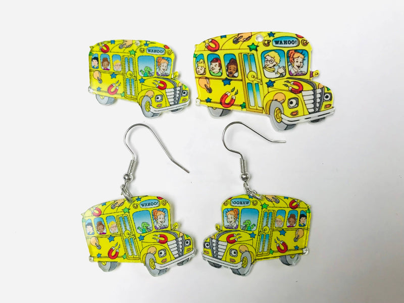 School Bus - Acrylic Earrings
