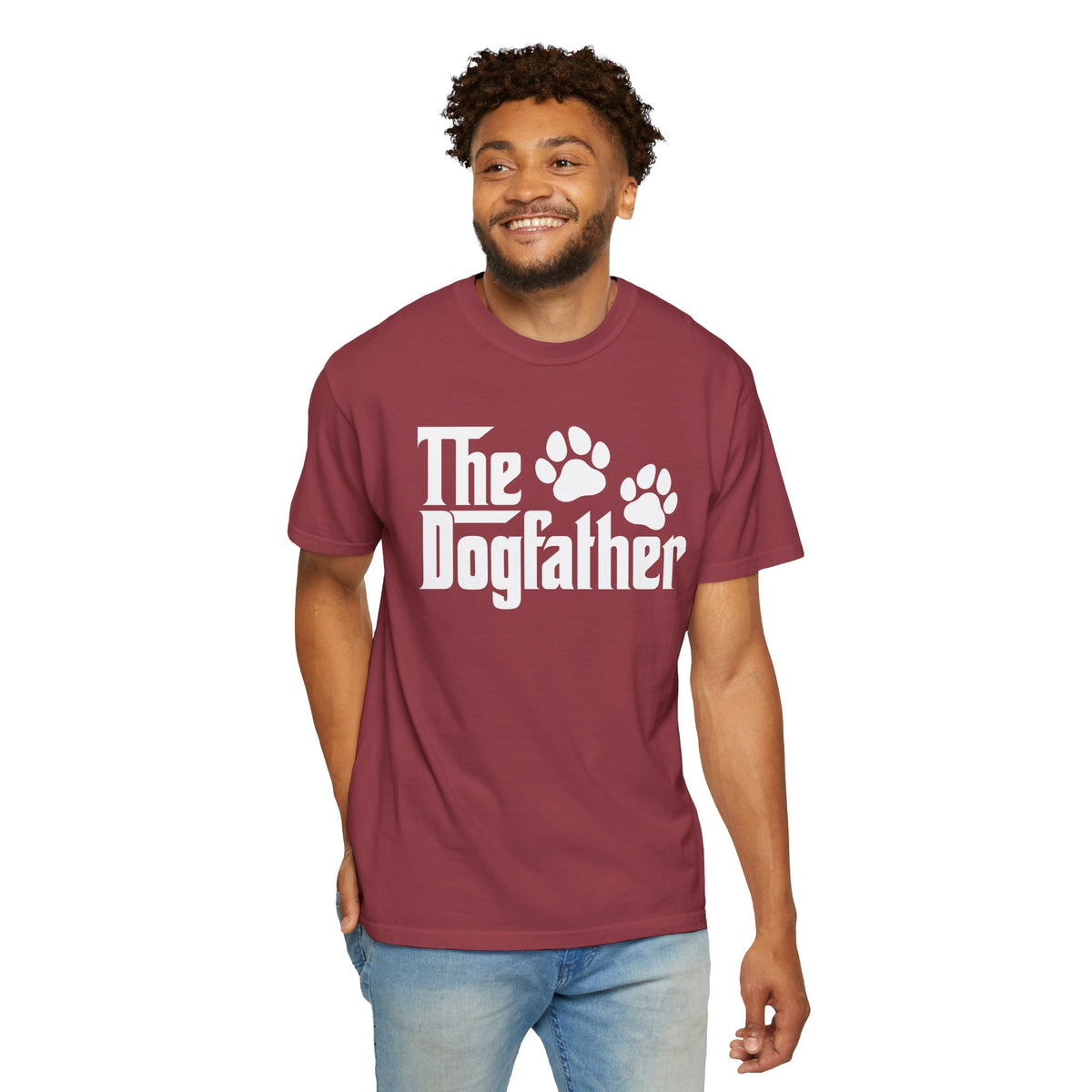 The DogFather - Comfort Colors | Trendy Men's T-Shirt. Direct to Garment. Printed & Shipped in the USA. Unisex Sizes.