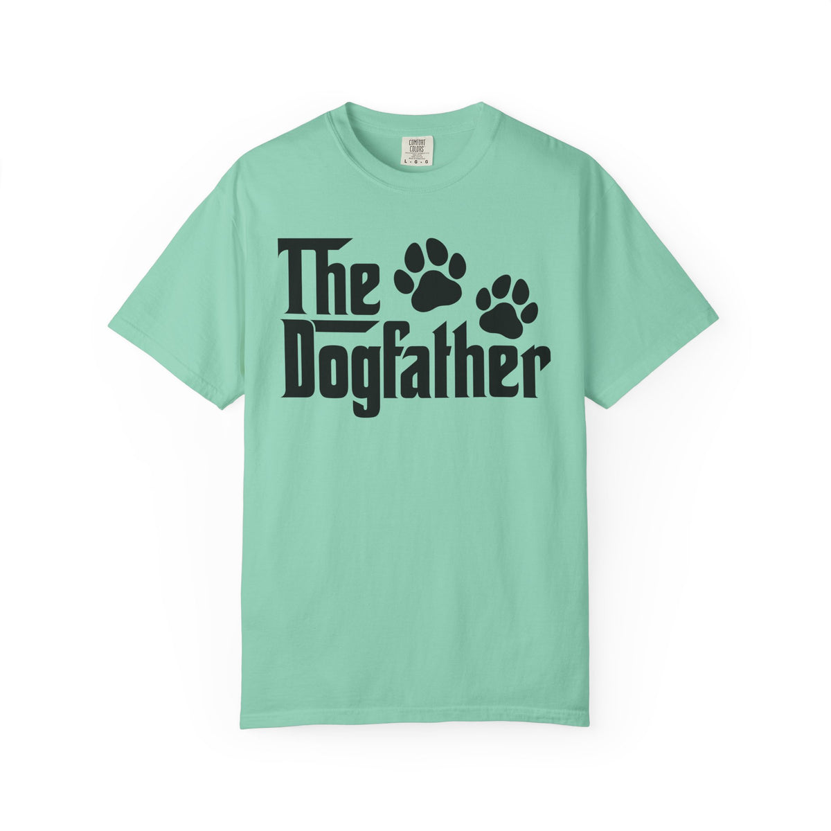 The DogFather - Comfort Colors | Trendy Men's T-Shirt. Direct to Garment. Printed & Shipped in the USA. Unisex Sizes.
