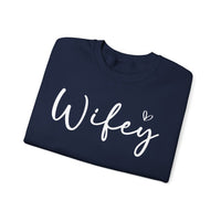 Wifey – Gildan Heavy Blend | Trendy Women’s Soft Sweatshirt. Direct to Garment. Printed & Shipped in the USA. Unisex Sizes.