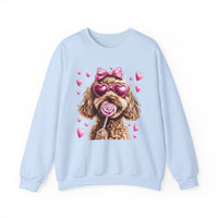 Goldendoodle Love – Gildan Heavy Blend | Trendy Women’s Soft Sweatshirt. Direct to Garment. Printed & Shipped in the USA. Unisex Sizes.