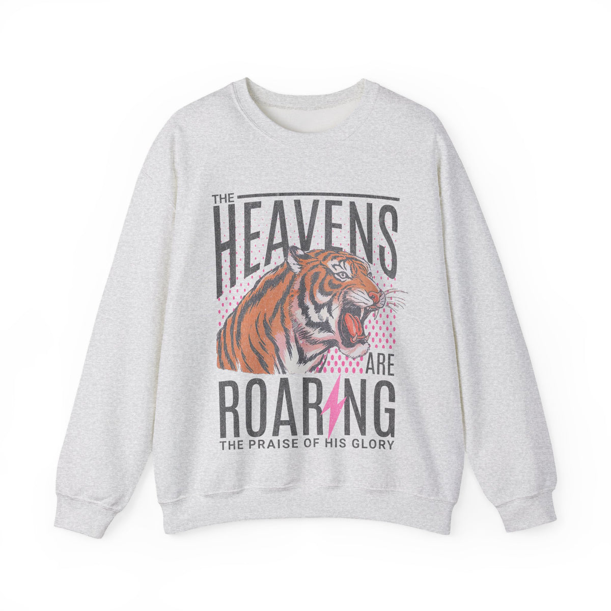 The Heavens Are Roaring, Vintage – Gildan Heavy Blend | Trendy Women’s Soft Sweatshirt. Direct to Garment. Printed & Shipped in the USA. Unisex Sizes.
