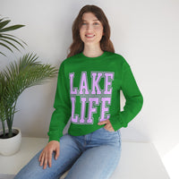 Lake Life – Gildan Heavy Blend | Trendy Men's & Women’s Soft Sweatshirt. Direct to Garment. Printed & Shipped in the USA. Unisex Sizes.
