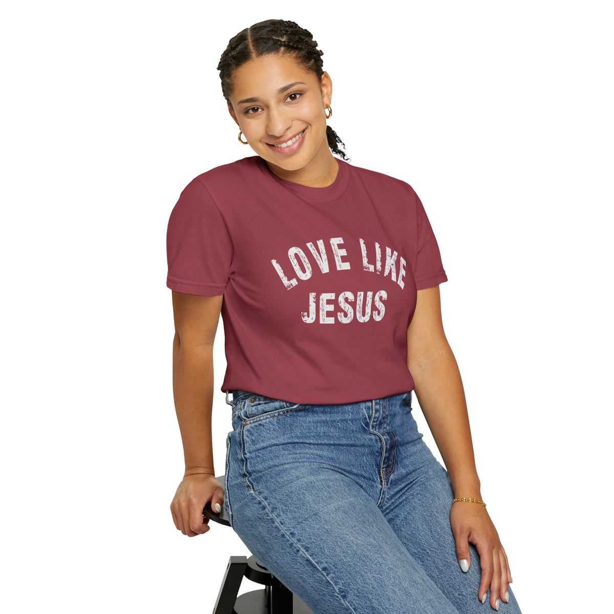 Love Like Jesus - Comfort Colors | Trendy Men's and Women's T-Shirt. Direct to Garment. Printed & Shipped in the USA. Unisex Sizes.