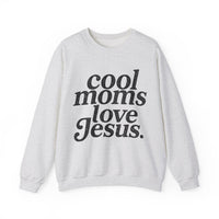 Cool Moms Love Jesus, Vintage – Gildan Heavy Blend | Trendy Women’s Soft Sweatshirt. Direct to Garment. Printed & Shipped in the USA. Unisex Sizes.