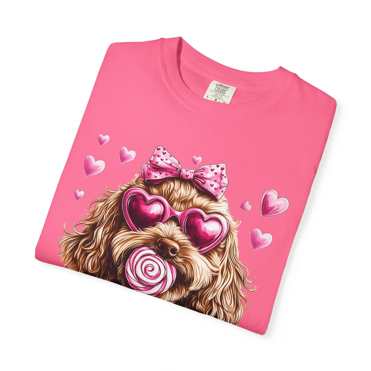 Goldendoodle Love - Comfort Colors | Trendy Women's T-Shirt. Direct to Garment. Printed & Shipped in the USA. Unisex Sizes.
