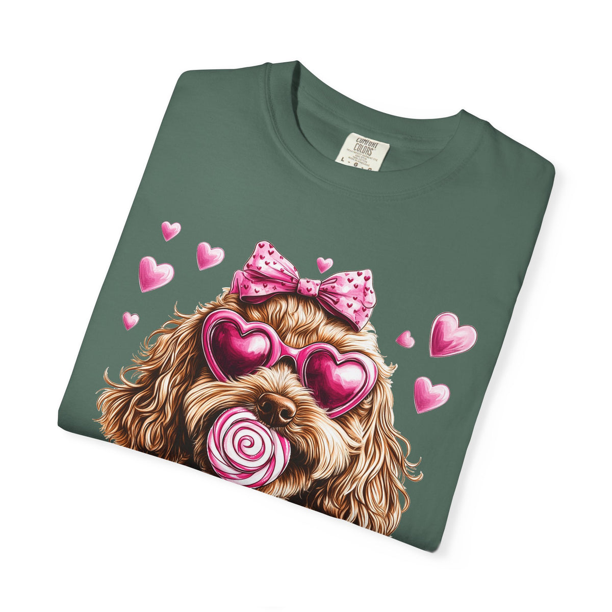 Goldendoodle Love - Comfort Colors | Trendy Women's T-Shirt. Direct to Garment. Printed & Shipped in the USA. Unisex Sizes.