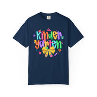 Coquette Kindergarten Pencil Bow - Comfort Colors | Trendy Women's T-Shirt. Direct to Garment. Printed & Shipped in the USA. Unisex Sizes.