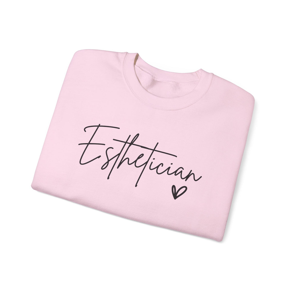Esthetician Script, Perfect Gift for Your Botox Magician – Gildan Heavy Blend | Trendy Women’s Soft Sweatshirt. Direct to Garment. Printed & Shipped in the USA. Unisex Sizes.