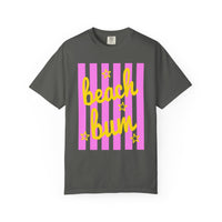 Beach Bum - Comfort Colors | Trendy Men's & Women's T-Shirt. Direct to Garment. Printed & Shipped in the USA. Unisex Sizes.