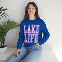 Lake Life – Gildan Heavy Blend | Trendy Men's & Women’s Soft Sweatshirt. Direct to Garment. Printed & Shipped in the USA. Unisex Sizes.