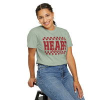 Heart Breaker, Red Checkered Distressed - Comfort Colors | Trendy Women's T-Shirt. Direct to Garment. Printed & Shipped in the USA. Unisex Sizes.