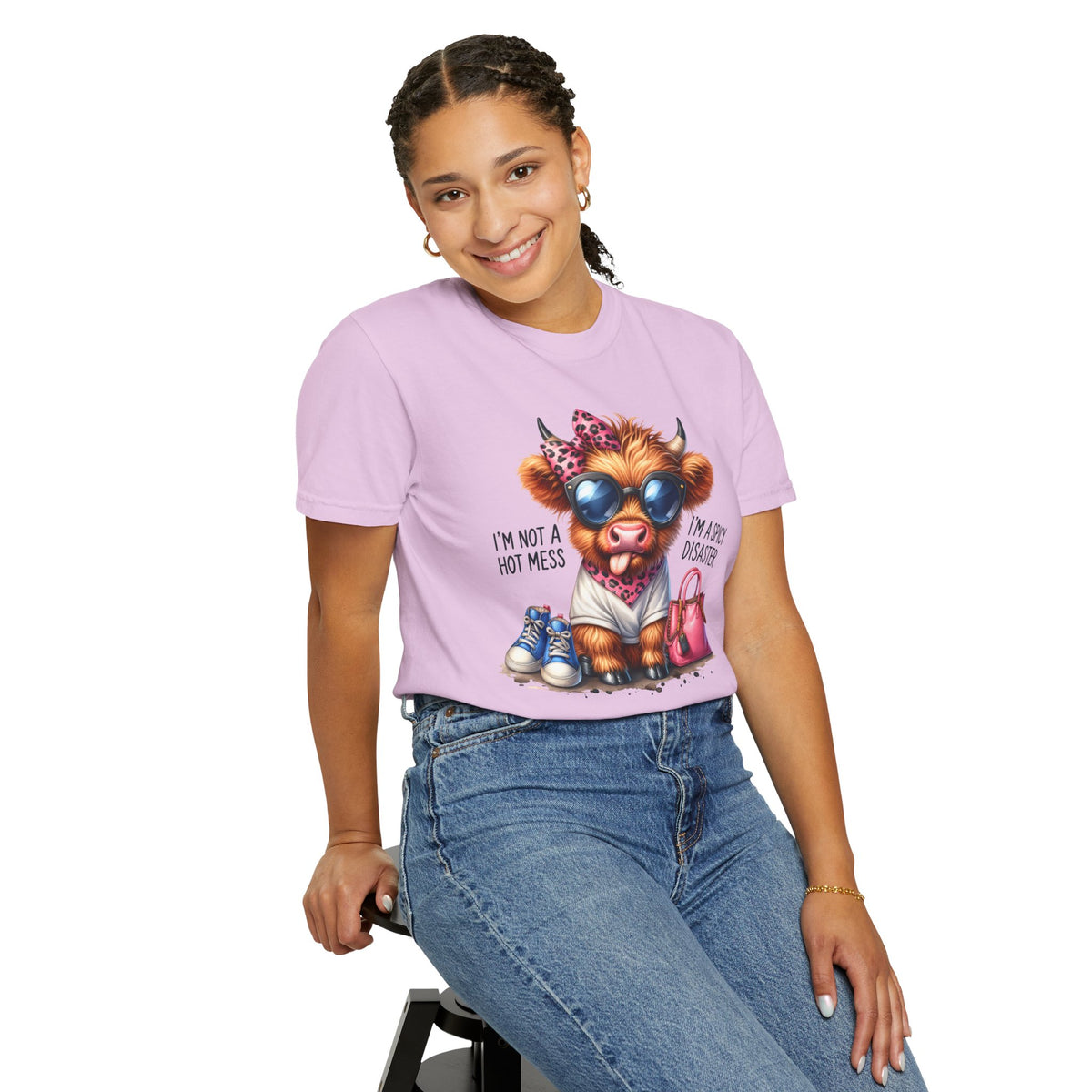 I'm Not a Hot Mess, I'm a Spicy Disaster - Comfort Colors | Trendy Women's T-Shirt. Direct to Garment. Printed & Shipped in the USA. Unisex Sizes.