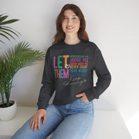 Let Them - Keep Shining – Gildan Heavy Blend | Trendy Women’s Soft Sweatshirt. Direct to Garment. Printed & Shipped in the USA. Unisex Sizes.