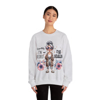 Retired Not Expired, Leopard Funny Grandma – Gildan Heavy Blend | Trendy Women’s Soft Sweatshirt. Direct to Garment. Printed & Shipped in the USA. Unisex Sizes.
