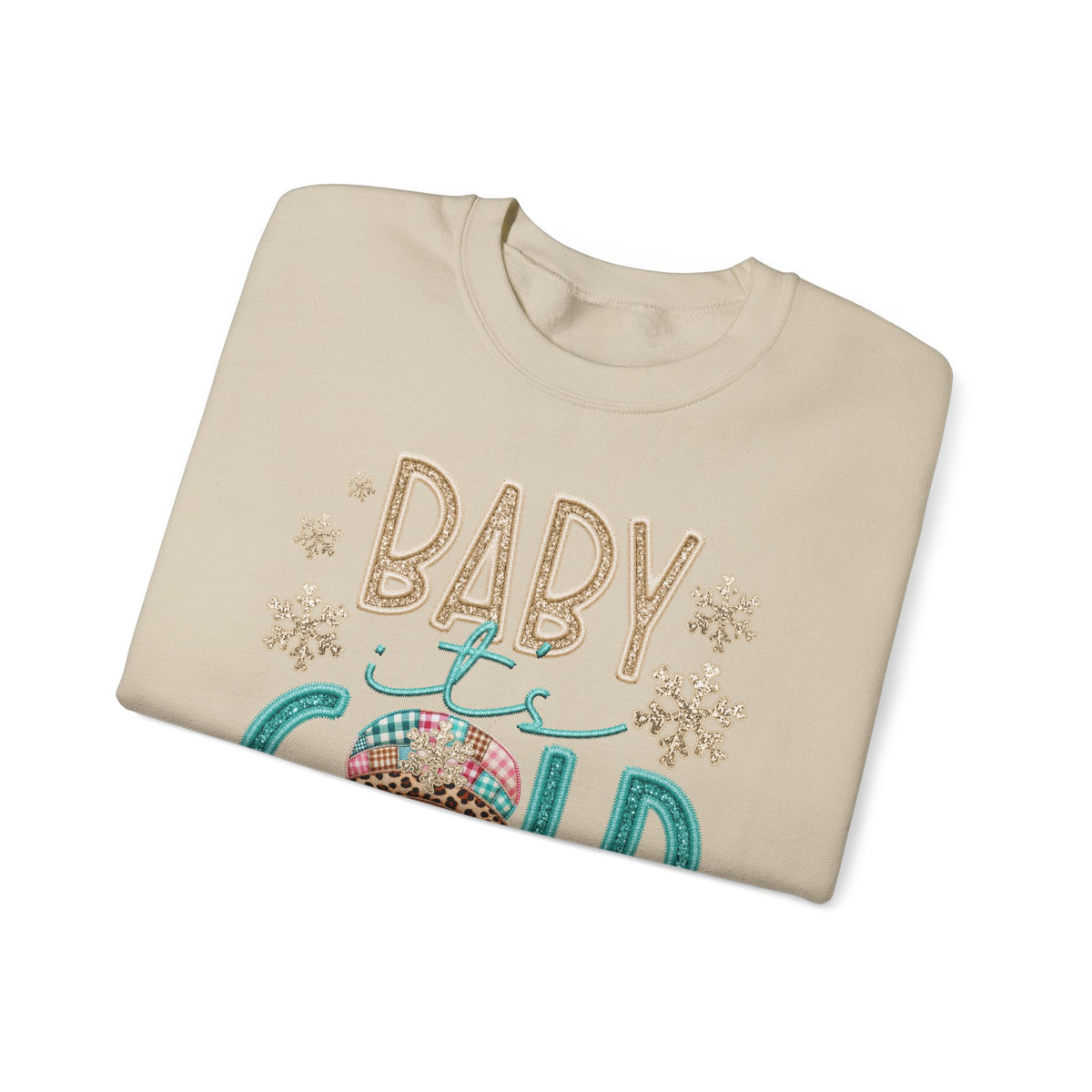 Baby It's Cold Outside Snowman – Gildan Heavy Blend | Trendy Women’s Soft Sweatshirt. Direct to Garment. Printed & Shipped in the USA. Unisex Sizes.