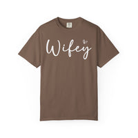 Wifey - Comfort Colors | Trendy Women's T-Shirt. Direct to Garment. Printed & Shipped in the USA. Unisex Sizes.