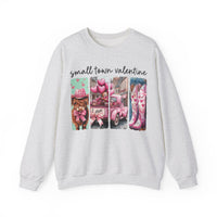 Small Town Valentine – Gildan Heavy Blend | Trendy Women’s Soft Sweatshirt. Direct to Garment. Printed & Shipped in the USA. Unisex Sizes.