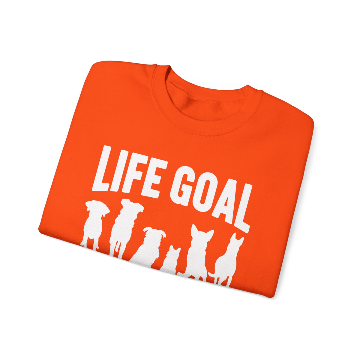 Life Goal Rescue All The Dogs – Gildan Heavy Blend | Trendy Men's and Women’s Soft Sweatshirt. Direct to Garment. Printed & Shipped in the USA. Unisex Sizes.