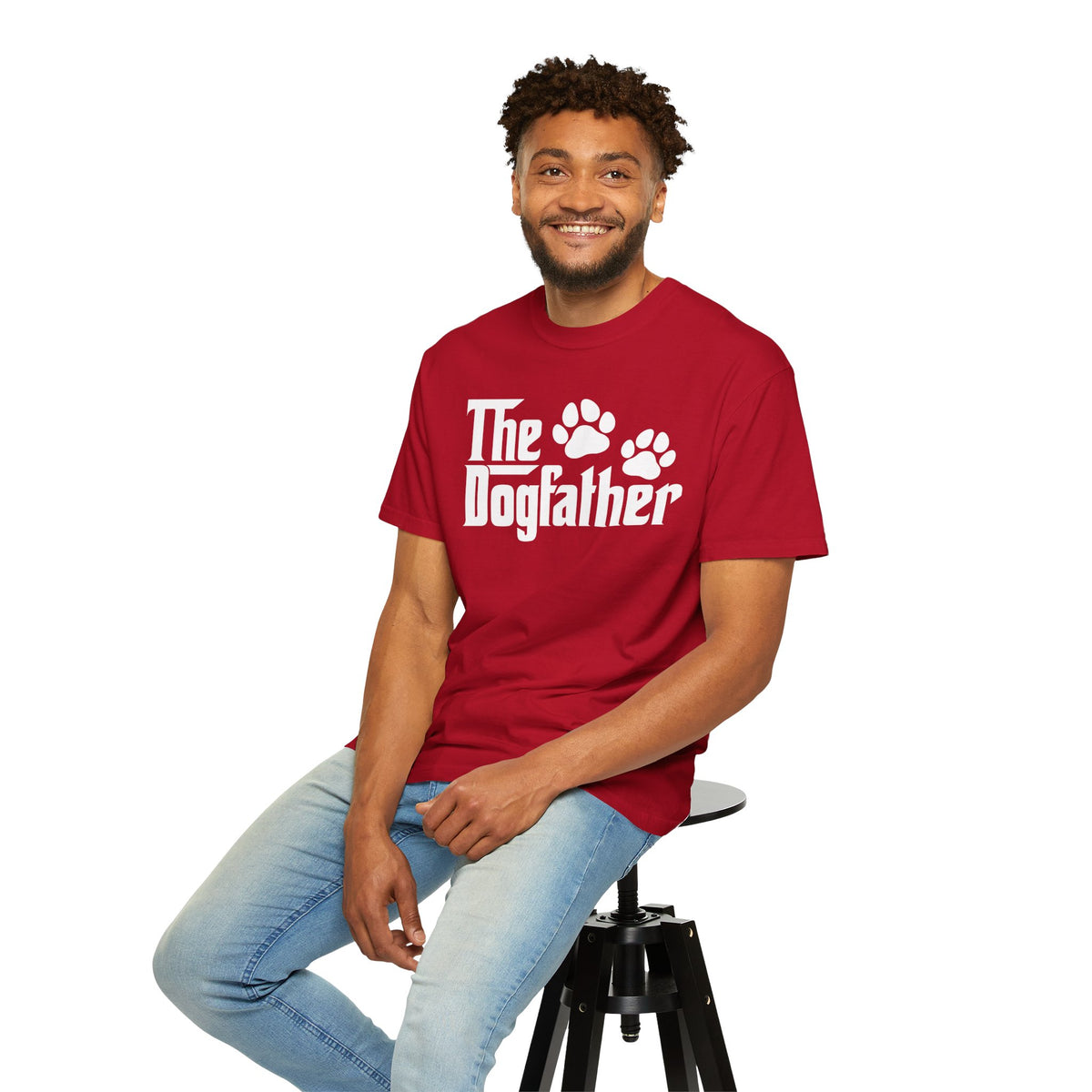 The DogFather - Comfort Colors | Trendy Men's T-Shirt. Direct to Garment. Printed & Shipped in the USA. Unisex Sizes.