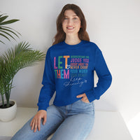 Let Them - Keep Shining – Gildan Heavy Blend | Trendy Women’s Soft Sweatshirt. Direct to Garment. Printed & Shipped in the USA. Unisex Sizes.