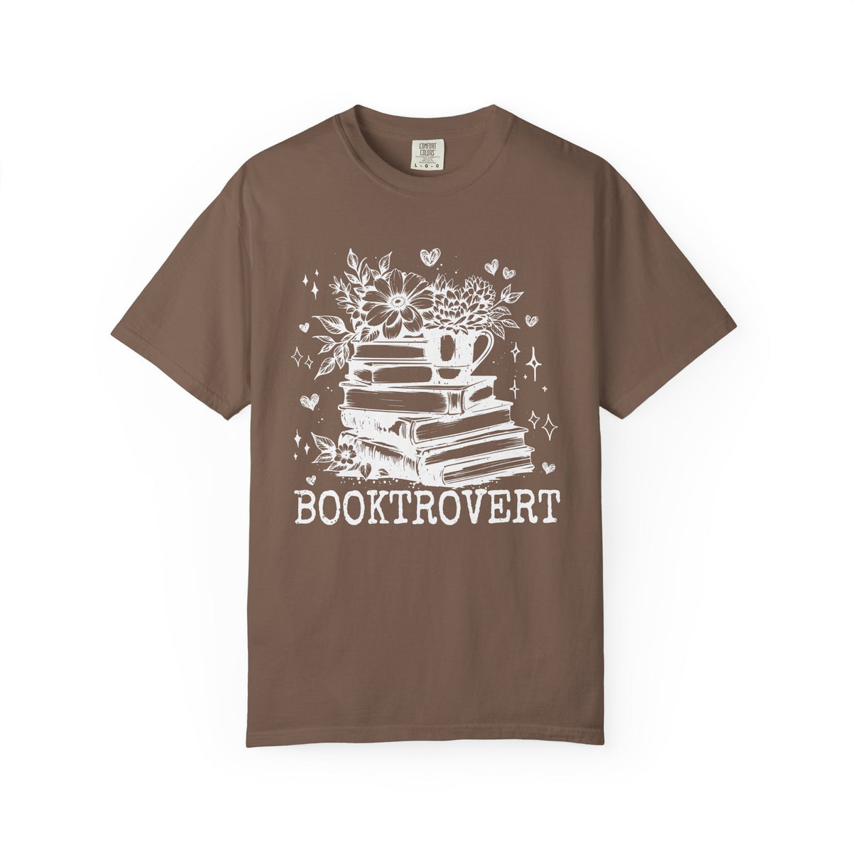 Booktrovert - Comfort Colors | Trendy Women's T-Shirt. Direct to Garment. Printed & Shipped in the USA. Unisex Sizes.