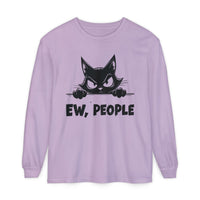 Ew People, Grumpy Cat - Comfort Colors | Trendy Women's and Men's Long Sleeve T-Shirt. Direct to Garment. Printed & Shipped in the USA. Unisex Sizes.